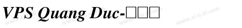 VPS Quang Duc字体转换